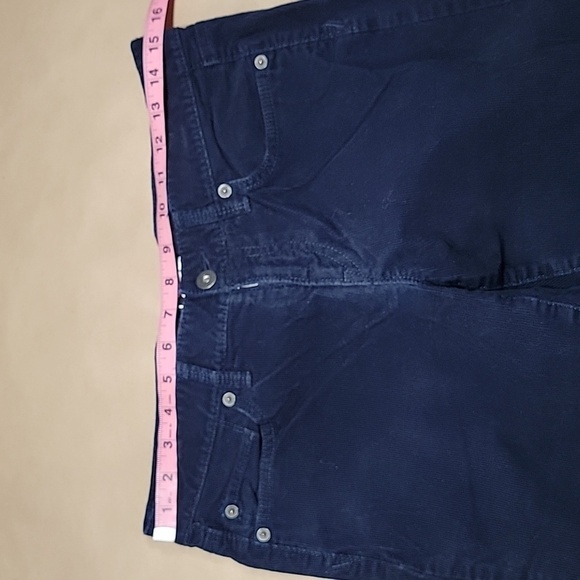 Loft Size 6 P Dark Blue Corduory "Original Boot" Jean Style Pants, Exc Used Cond - Picture 6 of 13